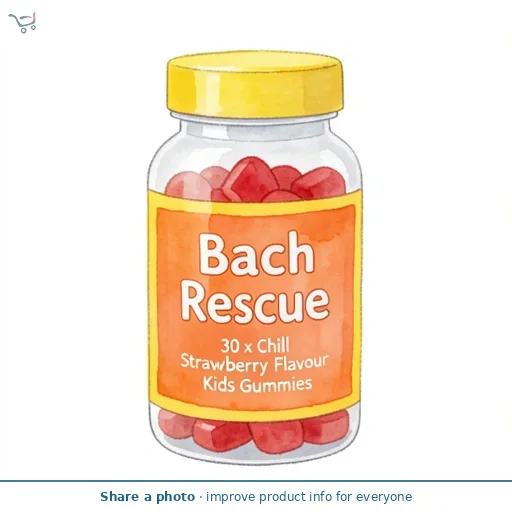 Bach Rescue 30 x Chill Strawberry Flavour Kids Gummies