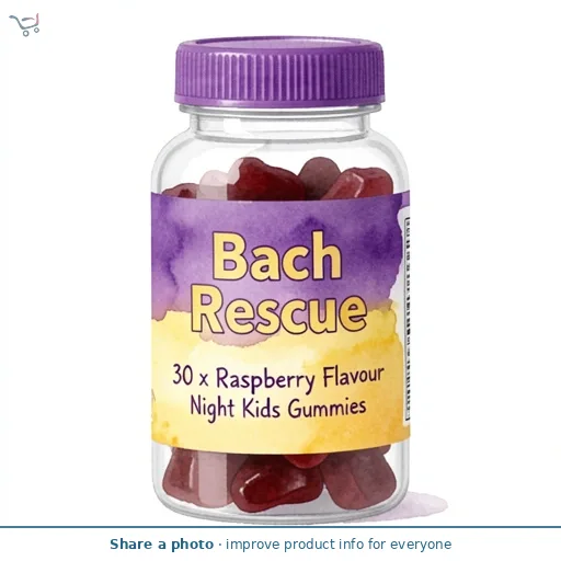 Bach Rescue 30 x Raspberry Flavour Night Kids Gummies
