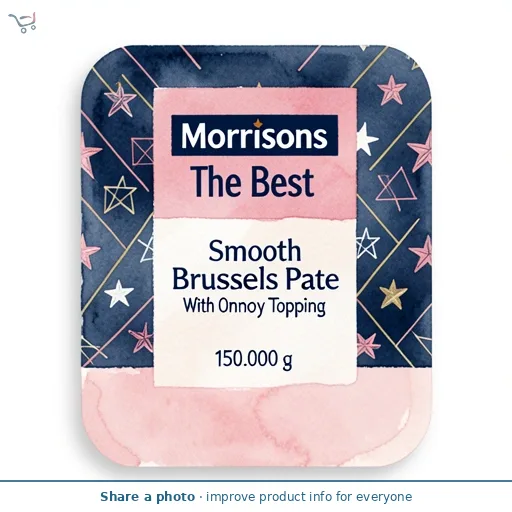 Morrisons The Best Smooth Brussels Pate With Onion Jelly Topping 150g