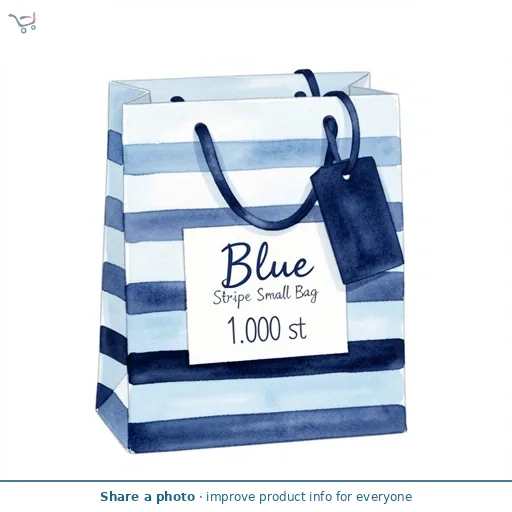 Blue Stripe Small Bag