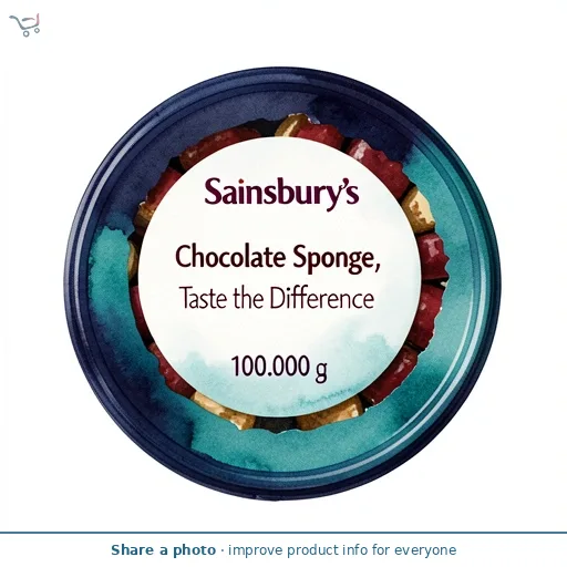 Sainsbury's Chocolate Sponge, Taste the Difference 100g