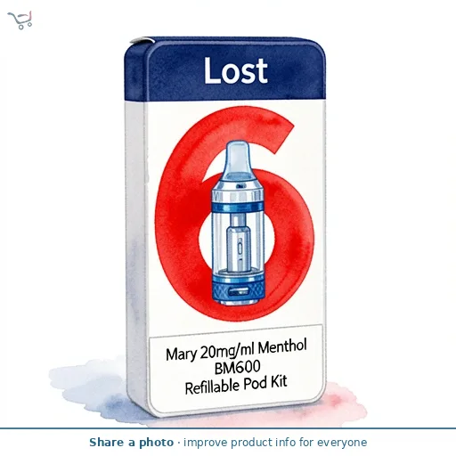 Lost Mary 20mg/ml Menthol BM6000 Refillable Pod Kit
