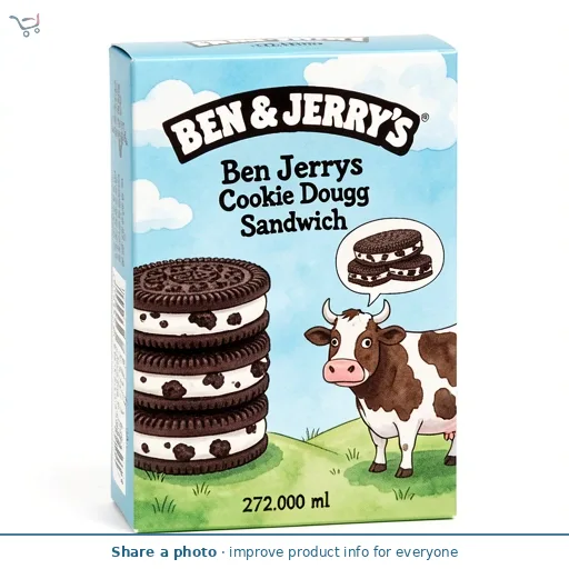 Ben & Jerry's Cookie Dough Ice Cream Sandwich Multipack 4 x 68ml