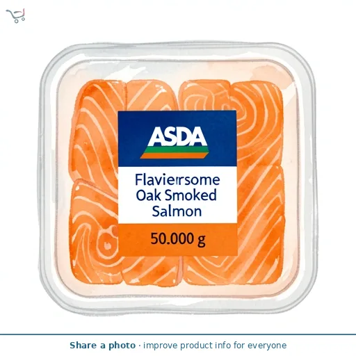 Asda Flavoursome Oak Smoked Salmon 50g