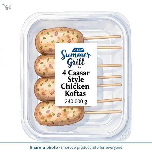 Summer Grill by ASDA 4 Caesar Style Chicken Koftas 240g