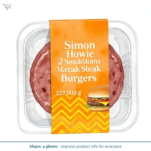 Simon Howie 2 Smoky Memphis Steak Burgers 227g