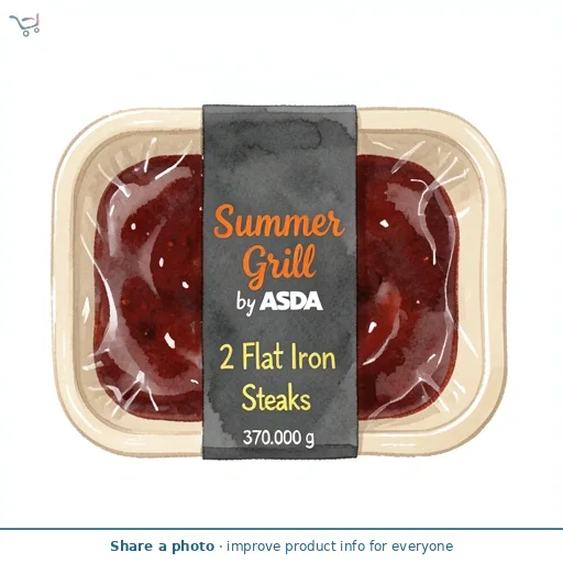 Summer Grill by ASDA 2 Flat Iron Steaks 370g
