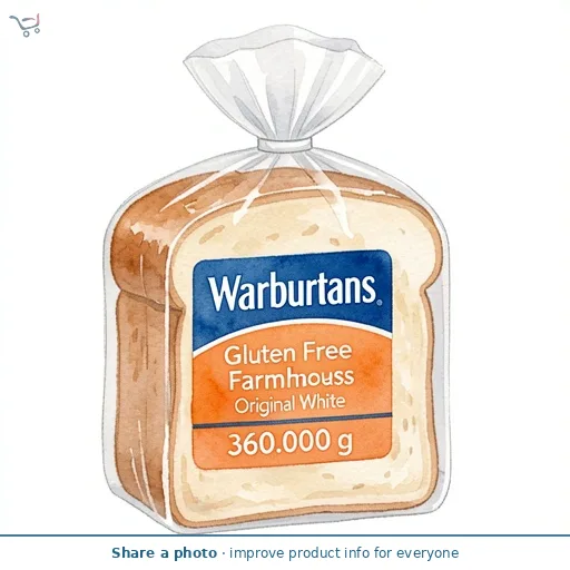 Warburtons Gluten Free Farmhouse Original White 360g