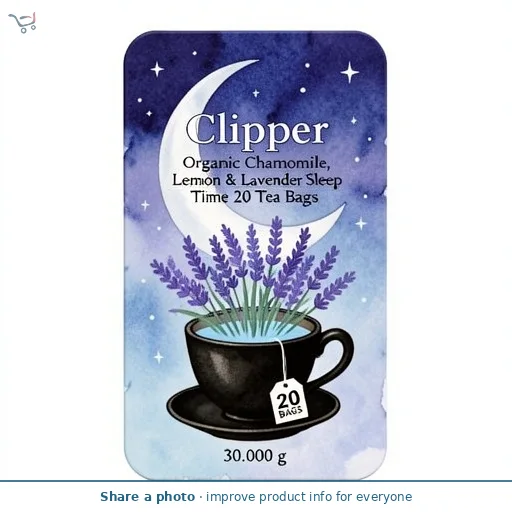 Clipper Organic Chamomile, Lemon & Lavender Sleep Time 20 Tea Bags 30g