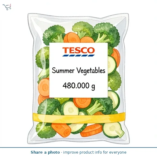 Tesco Summer Vegetables 480G
