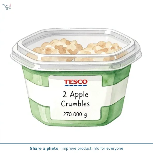 Tesco 2 Apple Crumbles 270g 