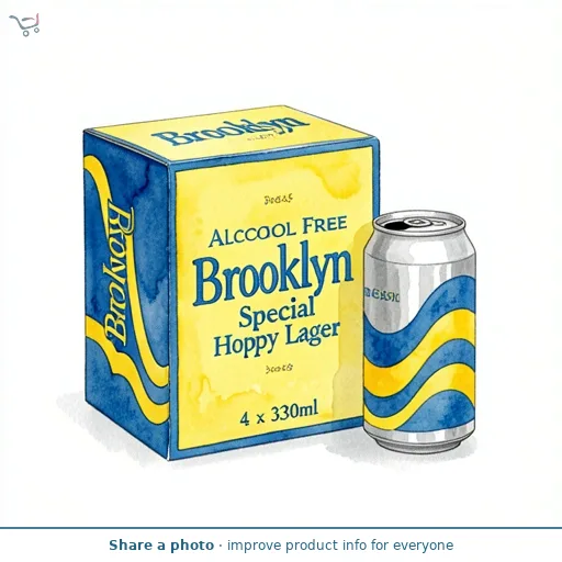 Brooklyn Special Effects Alcohol Free Lager Beer Cans 4 x 330ml