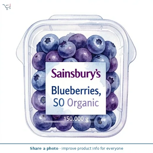 Sainsbury's Blueberries, SO Organic 150g