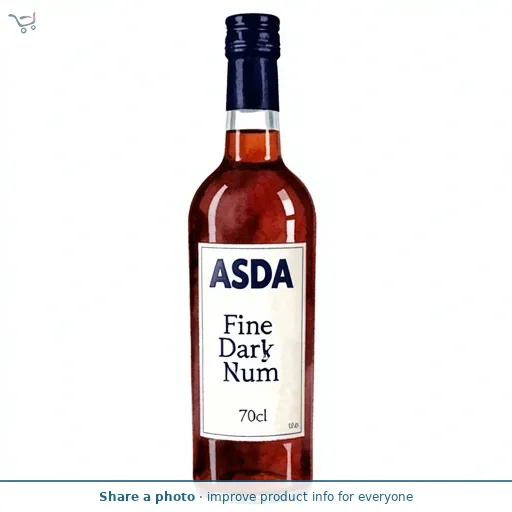 ASDA Fine Dark Navy Rum 70cl