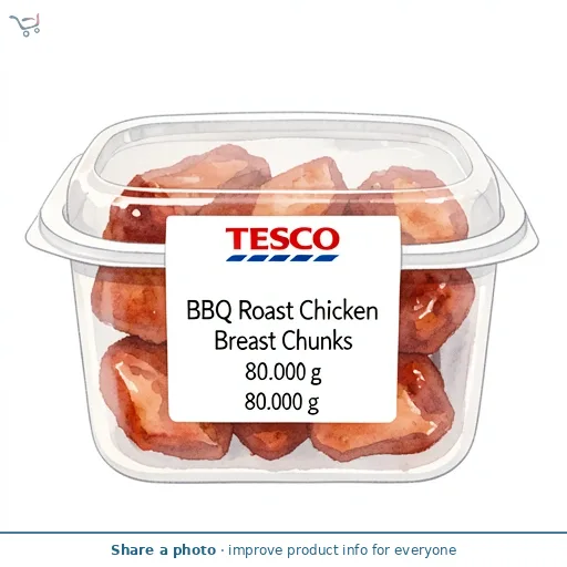 Tesco BBQ Roast Chicken Breast Chunks 80g
