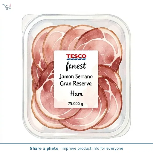 TESCO Finest Jamon Serrano Gran Reserva Ham 75g 
