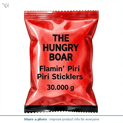 The Hungry Boar Flamin' Piri Piri Sticklers 5x30g