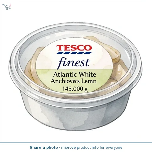 Tesco Finest Atlantic White Anchovies with Lemon 145g