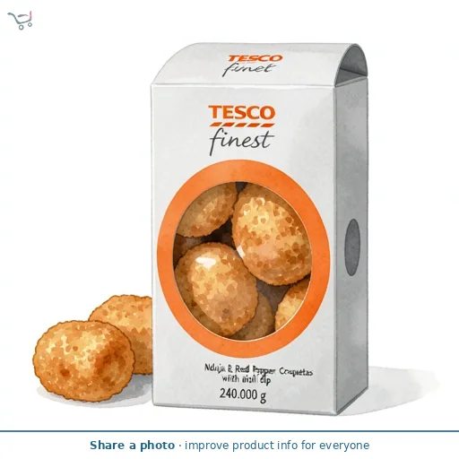 Tesco Finest Nduja & Red Pepper Croquetas with aioli dip 240g