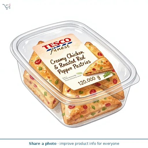Tesco Finest Creamy Chicken & Roasted Red Pepper Pastries 120g