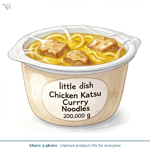 Little Dish Chicken Katsu Curry Noodles Kids Meal 200g