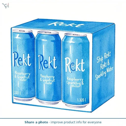 Rekt Ship Rekt Raspberry & Grapefruit Sparkling Water