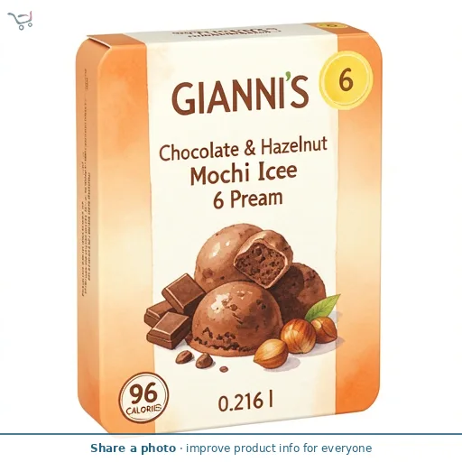 Chocolate & Hazelnut Mochi Ice Cream 6 Pack