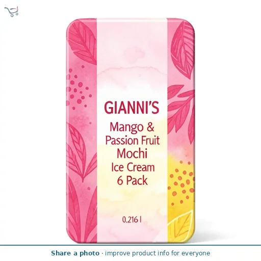 Mango & Passion Fruit Mochi Ice Cream 6 Pack