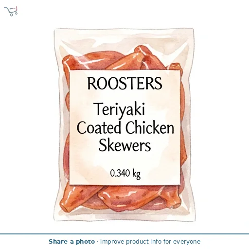 Teriyaki Coated Chicken Skewers