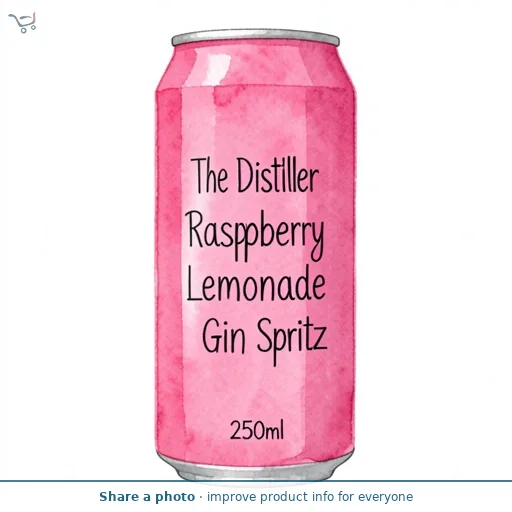The Distiller Raspberry Lemonade Gin Spritz 250ml