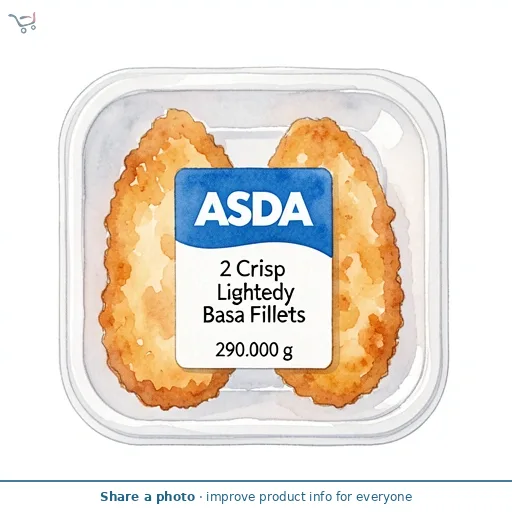 ASDA 2 Crisp Lightly Dusted Basa Fillets 290g