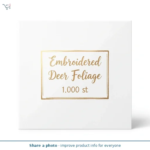 Embroidered Deer Foliage