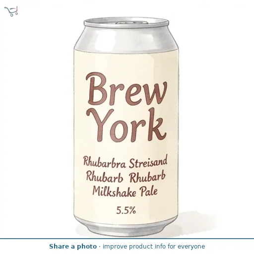 Brew York Rhubarbra Streisand Rhubarb Milkshake Pale