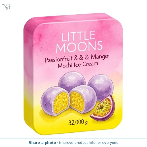 Little Moons Passionfruit & Mango Mochi Ice Cream 6x32g
