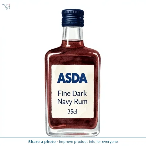 ASDA Fine Dark Navy Rum 35cl
