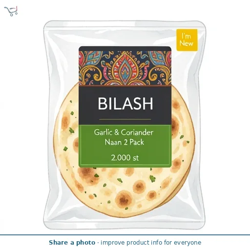 Garlic & Coriander Naan 2 Pack