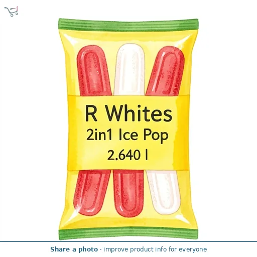 R Whites 2in1 Ice Pop 