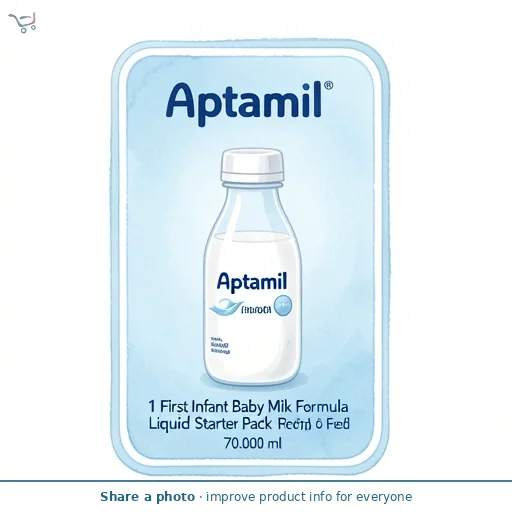 Aptamil 1 First Infant Baby Milk Formula Liquid Starter Pack From Birth Ready To Feed 6x70ml