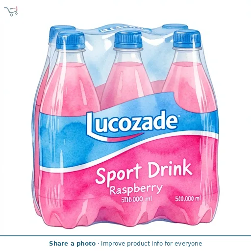 Lucozade Sport Drink Raspberry 4x500ml