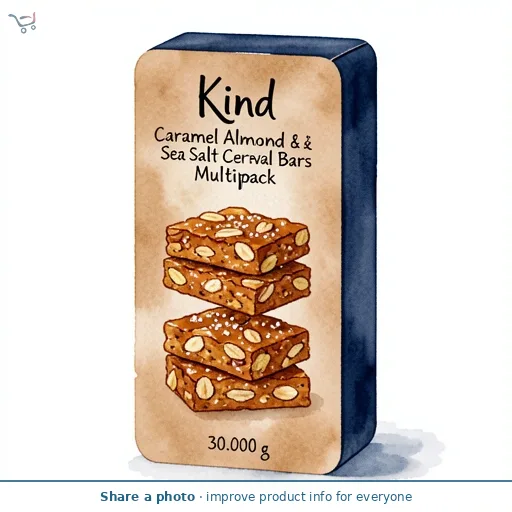 Kind Caramel Almond & Sea Salt Cereal Bars Multipack 3x30g