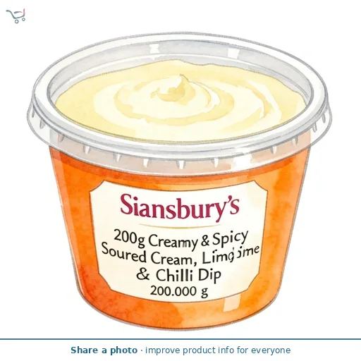 Sainsbury's 200g Creamy & Spicy Soured Cream, Lime & Chilli Dip
