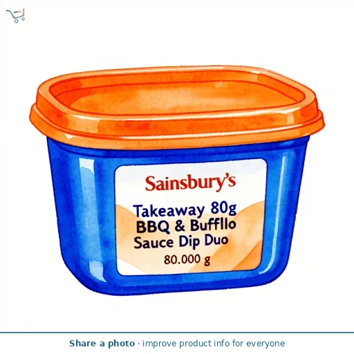 Sainsbury's Takeaway 80g BBQ & Buffalo Sauce Dip Duo
