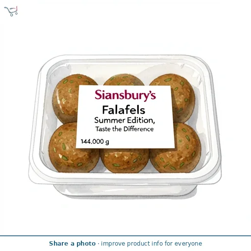 Sainsbury's Falafels Summer Edition, Taste the Difference 144g