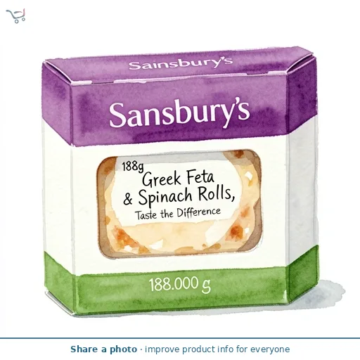 Sainsbury's 188g Greek Feta & Spinach Rolls, Taste the Difference