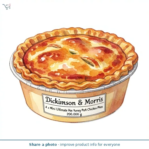 Dickinson & Morris 4 x Mini Ultimate Hot Honey Pork & Chicken Pies 200g