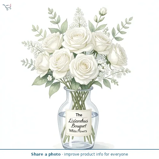 The Lisianthus Bouquet White Flowers