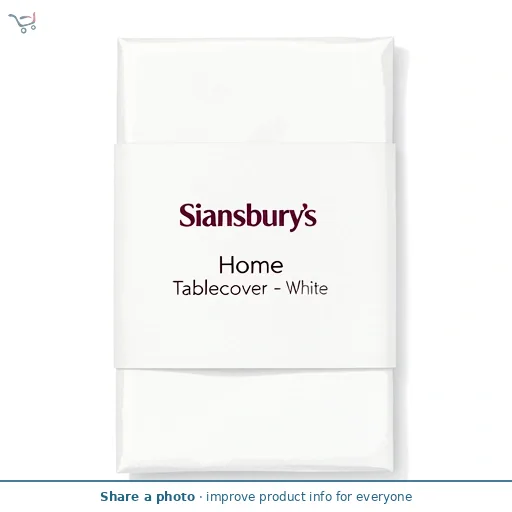 Sainsbury's Home Tablecover - White