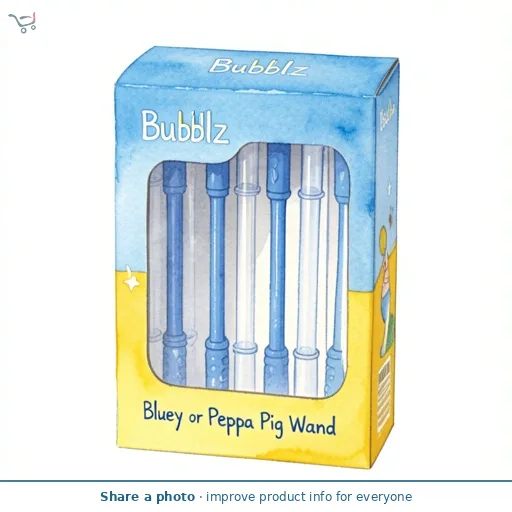 Bubblz Bluey or Peppa Pig Wand