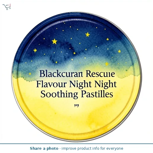 Bach Rescue Blackcurrant Flavour Night Soothing Pastilles