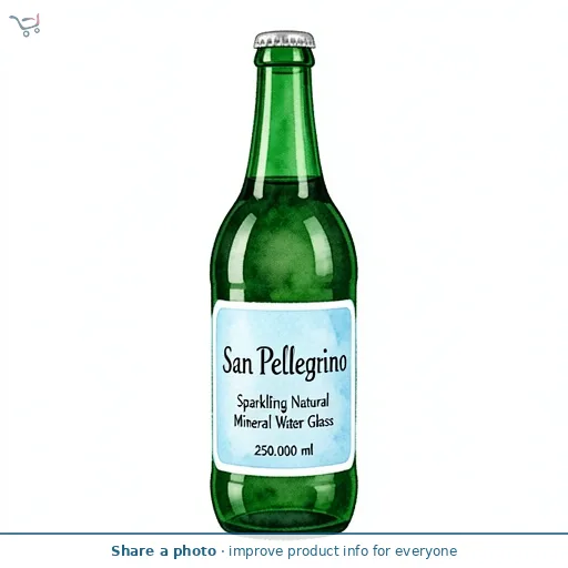 San Pellegrino Sparkling Natural Mineral Water Glass 6 x 250ml